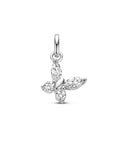 zilver gerhodineerd hanger vlinder zirkonia 1336092 - PansiteNederland.nl