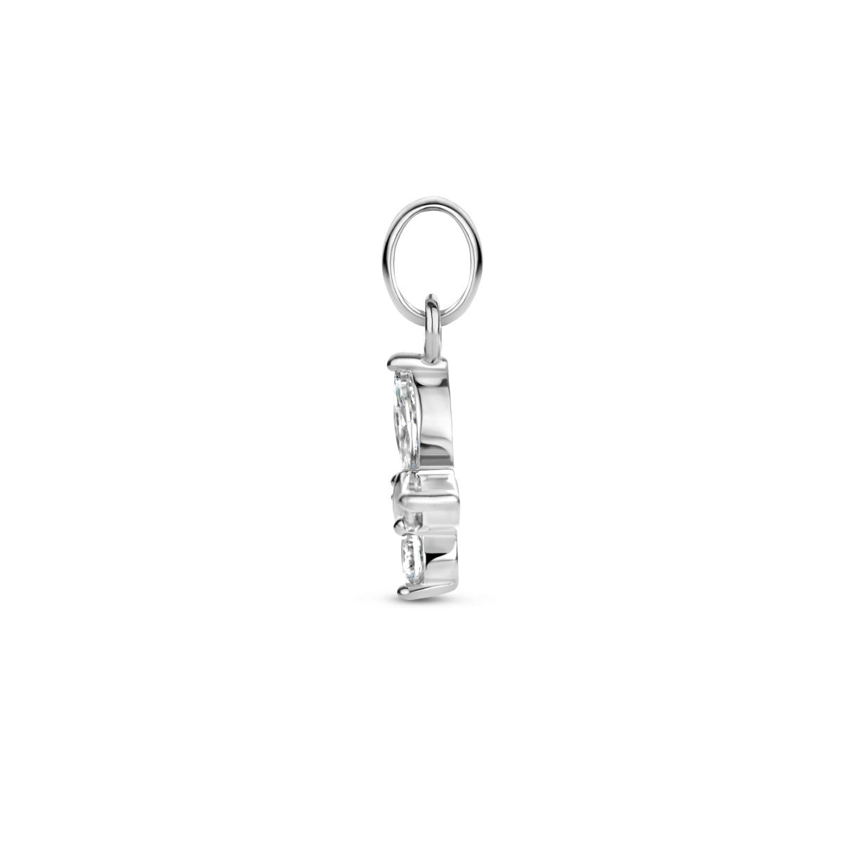 zilver gerhodineerd hanger vlinder zirkonia 1336092 - PansiteNederland.nl