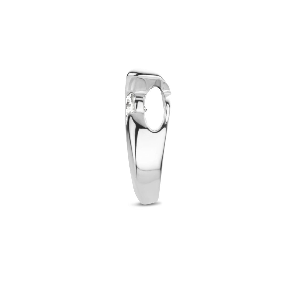 zilver gerhodineerd hanger druppel zirkonia 1336098 - PansiteNederland.nl