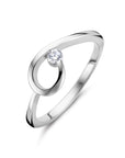 Gerhodineerd Zilver Ring Met Zirkonia 1336099 - PansiteNederland.nl
