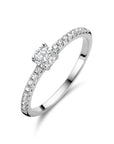 Gerhodineerd Zilver Ring Met Zirkonia 1336121 - PansiteNederland.nl