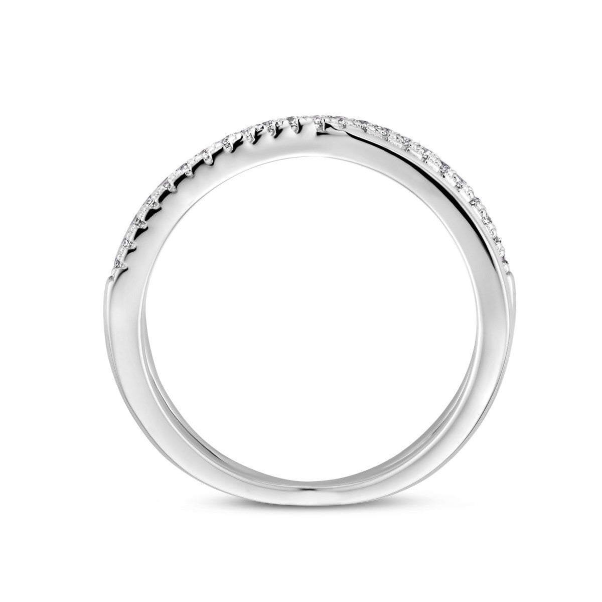 Gerhodineerd Zilver Ring Met Zirkonia 1336142 - PansiteNederland.nl
