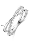 Gerhodineerd Zilver Ring Met Zirkonia 1336142 - PansiteNederland.nl