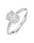 Gerhodineerd Zilver Ring Met Zirkonia 1336151 - PansiteNederland.nl