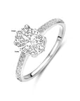 Gerhodineerd Zilver Ring Met Zirkonia 1336151 - PansiteNederland.nl