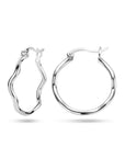 Zilver Gerhodineerd Oorringen 1336176 - PansiteNederland.nl