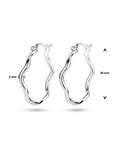 Zilver Gerhodineerd Oorringen 1336176 - PansiteNederland.nl