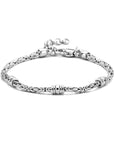 Zilver Gerhodineerd Armband Konings 2,5 Mm En Ringetjes 18 + 3 Cm 1336226 - PansiteNederland.nl