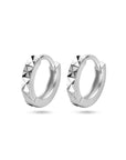 Zilver Gerhodineerd Klapoorringen Gediamanteerd 1336317 - PansiteNederland.nl