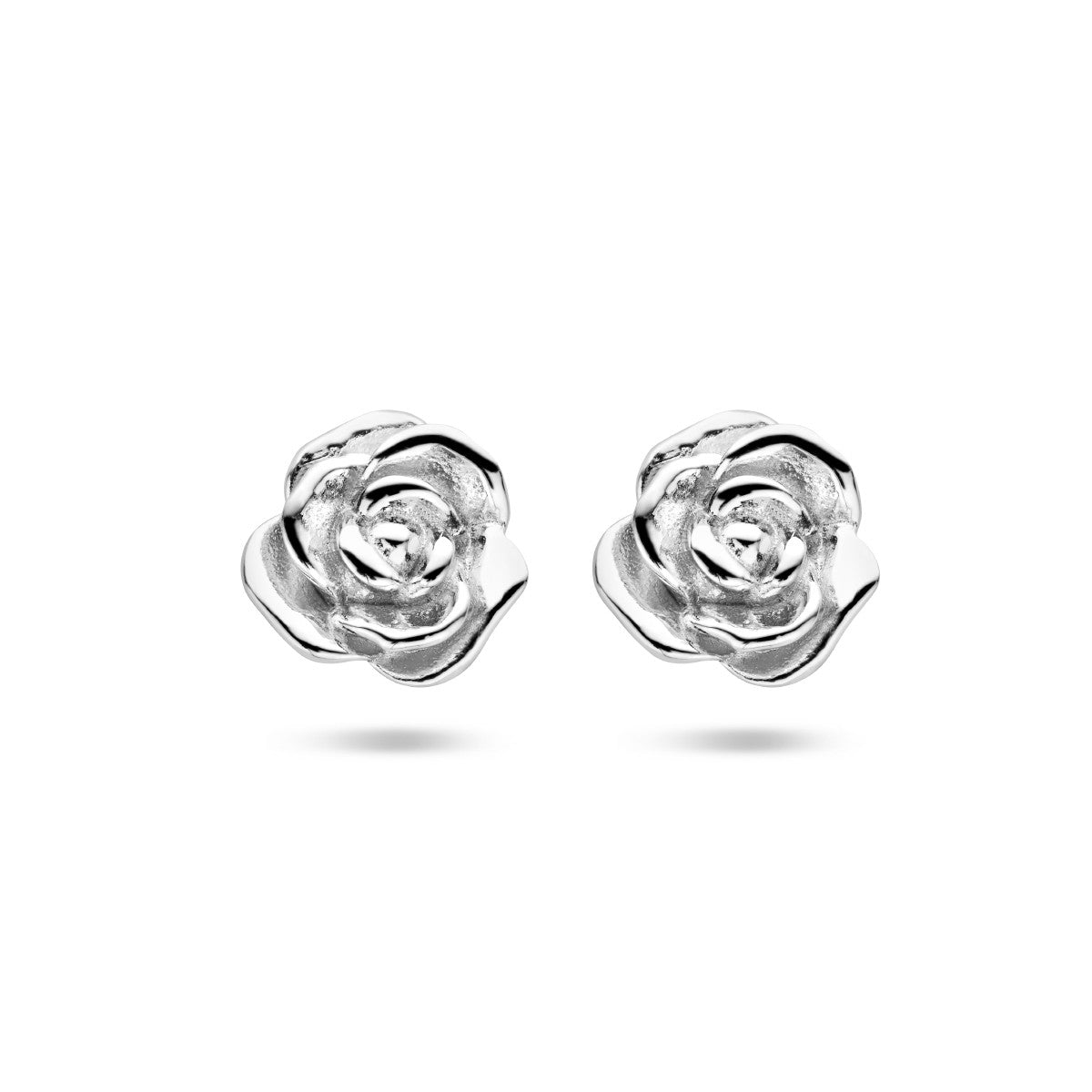 Zilver Gerhodineerd Oorknoppen Roos 1336345 - PansiteNederland.nl