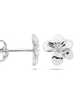 Zilver Gerhodineerd Oorknoppen Viooltje 1336352 - PansiteNederland.nl