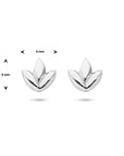 Zilver Gerhodineerd Oorknoppen Blad 1336354 - PansiteNederland.nl