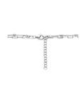 zilver gerhodineerd multi-collier hart en bolletjes 41 + 4 cm 1336376
