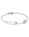 Zilver Gerhodineerd Graveerarmband Vlinder Plaat 5,0 Mm 11 + 2 Cm 1336379 - PansiteNederland.nl