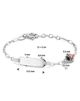 graveerarmband lieveheersbeestje plaat 5,0 mm 11 + 2 cm - PSN1336380