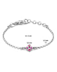 Zilver Gerhodineerd Armband Klaver 11 + 2 Cm 1336384 - PansiteNederland.nl