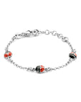 Zilver Gerhodineerd Armband Lieveheersbeestje 11 + 2 cm 1336387