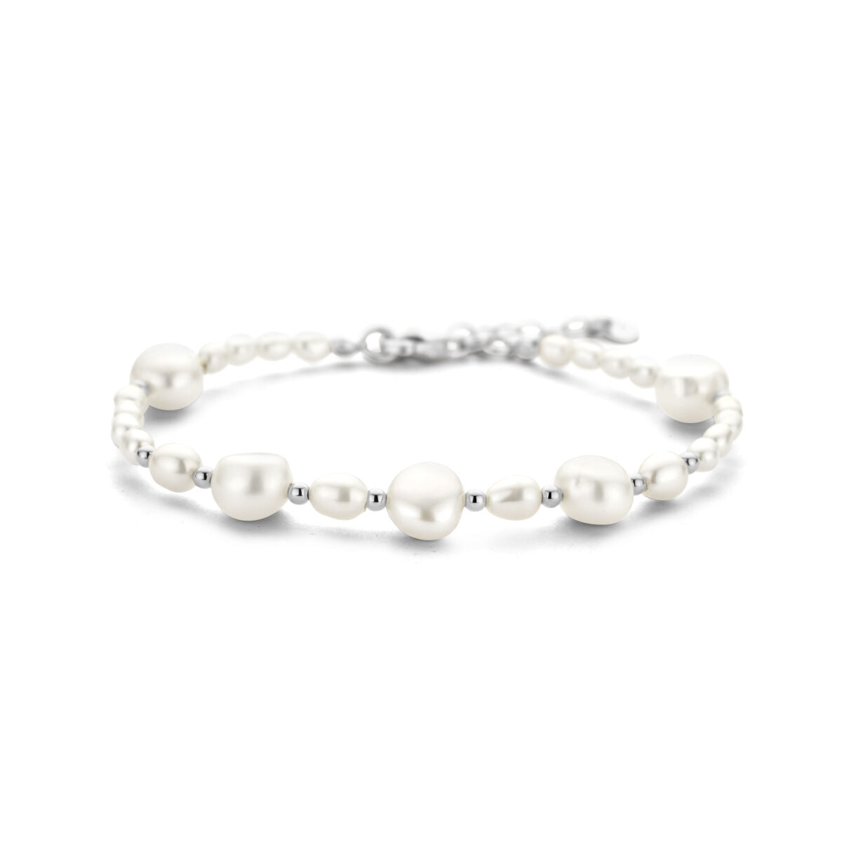Zilveren armband parels 7,5 mm 16 + 3 cm - PSN1336510, exclusief en kwalitatief hoogwaardig. Ontdek nu!