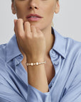 Zilveren armband parels 7,5 mm 16 + 3 cm - PSN1336510 - PansiteNederland.nl