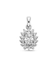 zilver gerhodineerd hanger zirkonia halo 1336554 - PansiteNederland.nl