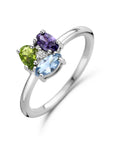 Gerhodineerd Zilver Ring Met Zirkonia En Synth. Edelstenen 1336577 - PansiteNederland.nl