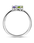 Gerhodineerd Zilver Ring Met Zirkonia En Synth. Edelstenen 1336577 - PansiteNederland.nl