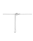 zilver gerhodineerd collier hartjes 40 + 4 cm 1336592