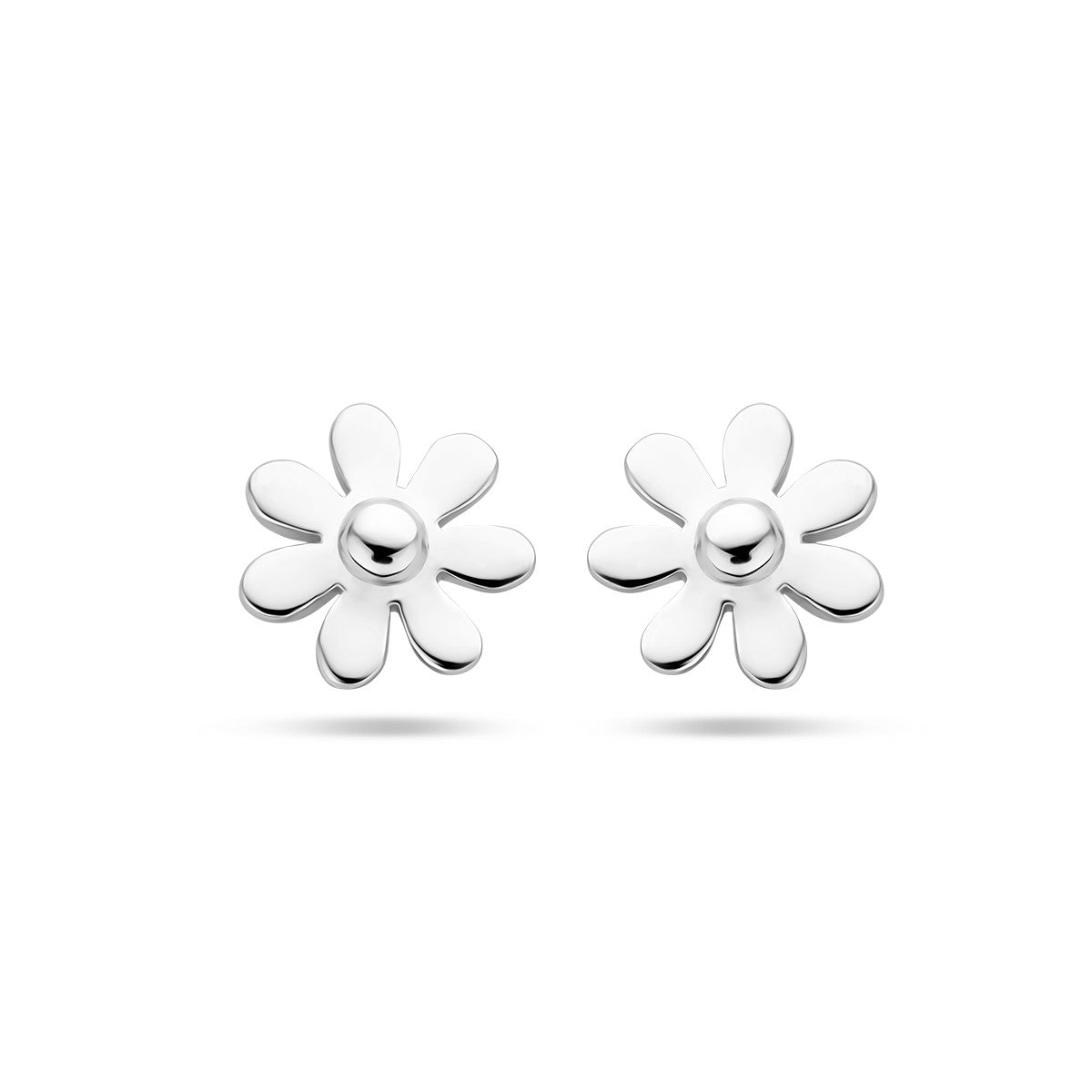 Zilver Gerhodineerd Oorknoppen Bloem 1336599 - PansiteNederland.nl