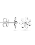Zilver Gerhodineerd Oorknoppen Bloem 1336599 - PansiteNederland.nl