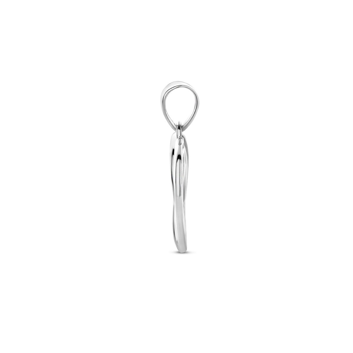 zilver gerhodineerd hanger hart 1336629 - PansiteNederland.nl