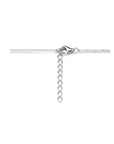zilver gerhodineerd collier hart en infinity 42 + 3 cm 1336707