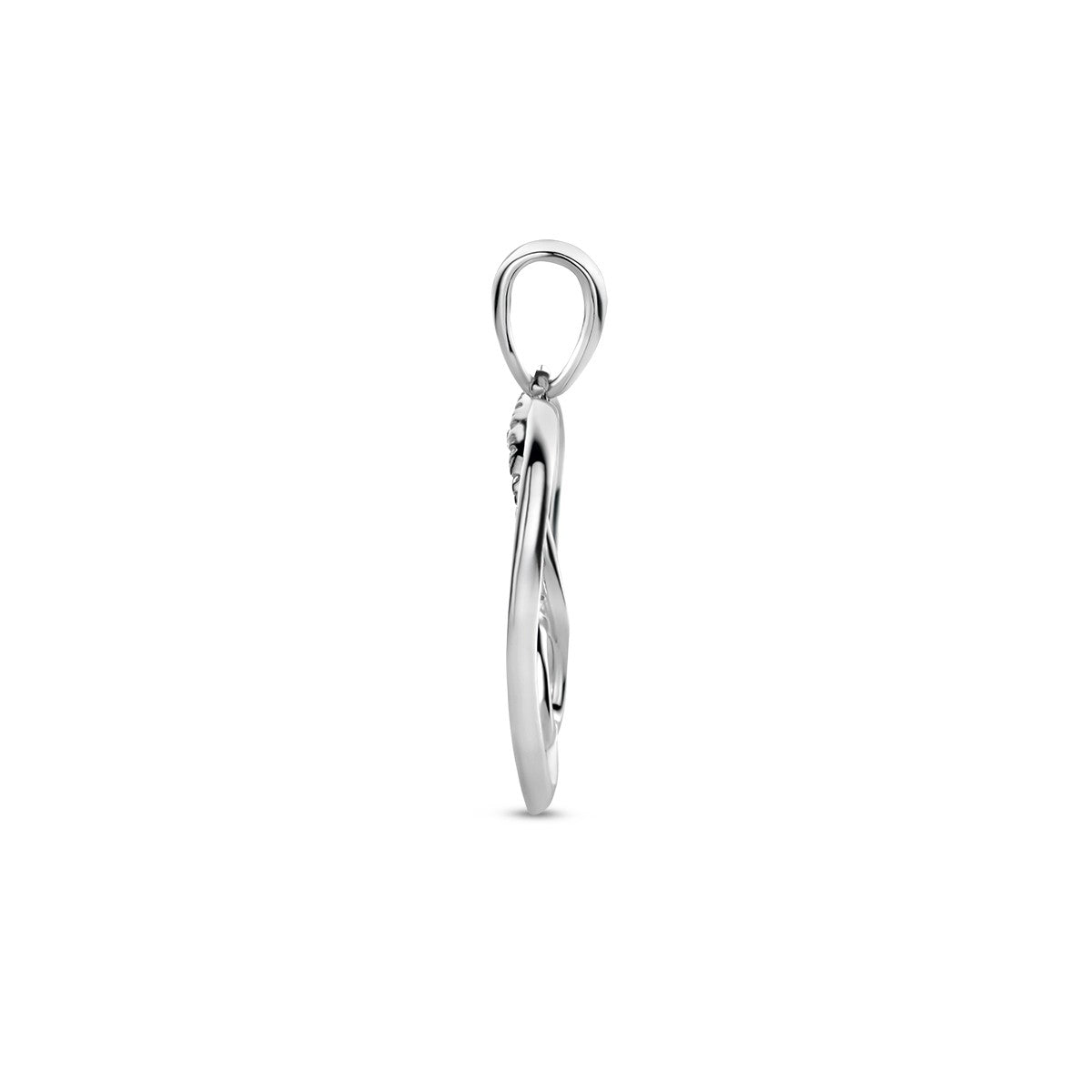 zilver gerhodineerd hanger hart en infinity zirkonia 1336757 - PansiteNederland.nl