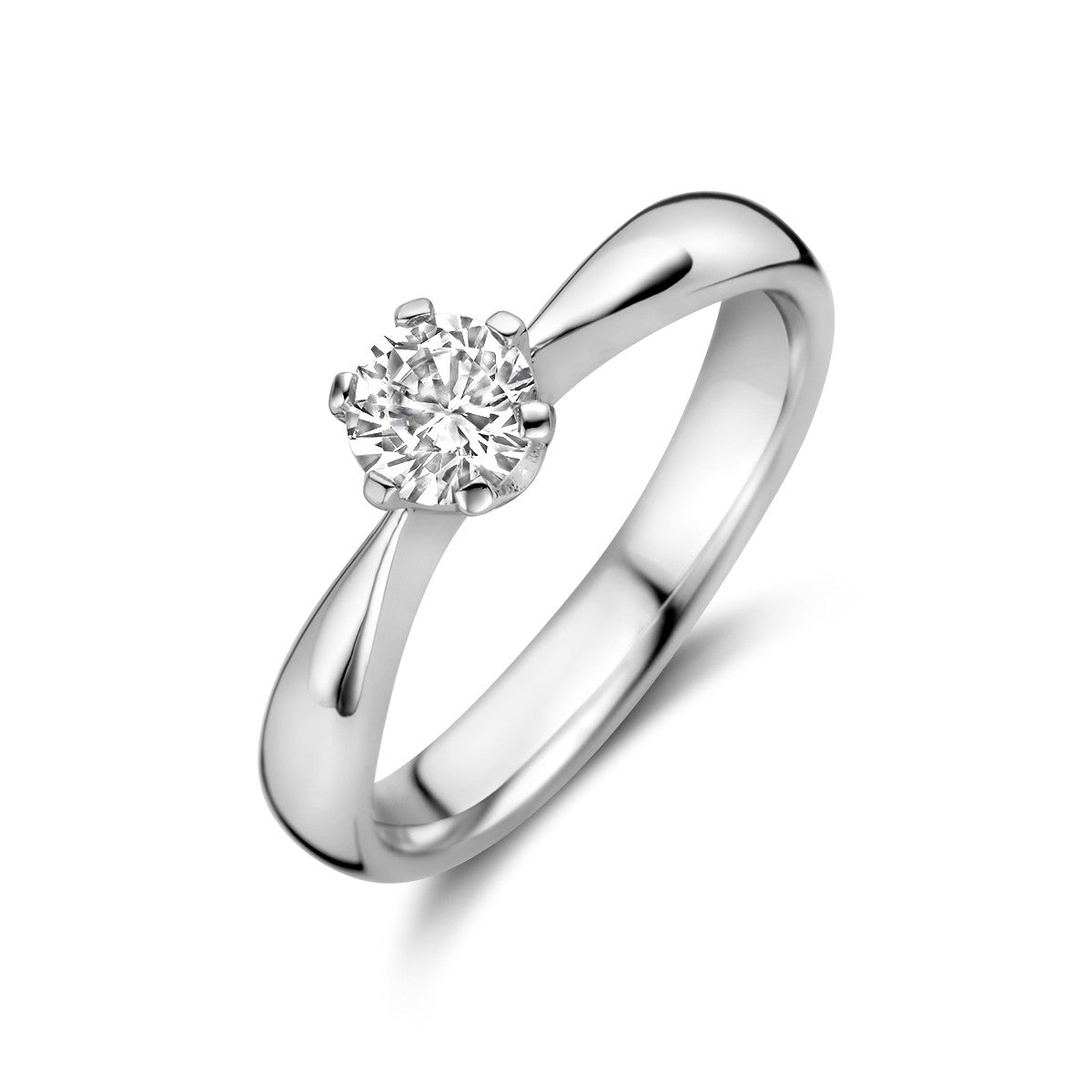 Gerhodineerd Zilver Ring Met Zirkonia 1336759 - PansiteNederland.nl