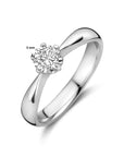 Gerhodineerd Zilver Ring Met Zirkonia 1336759 - PansiteNederland.nl