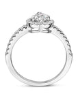 Gerhodineerd Zilver Ring Hart Met Zirkonia 1336764 - PansiteNederland.nl