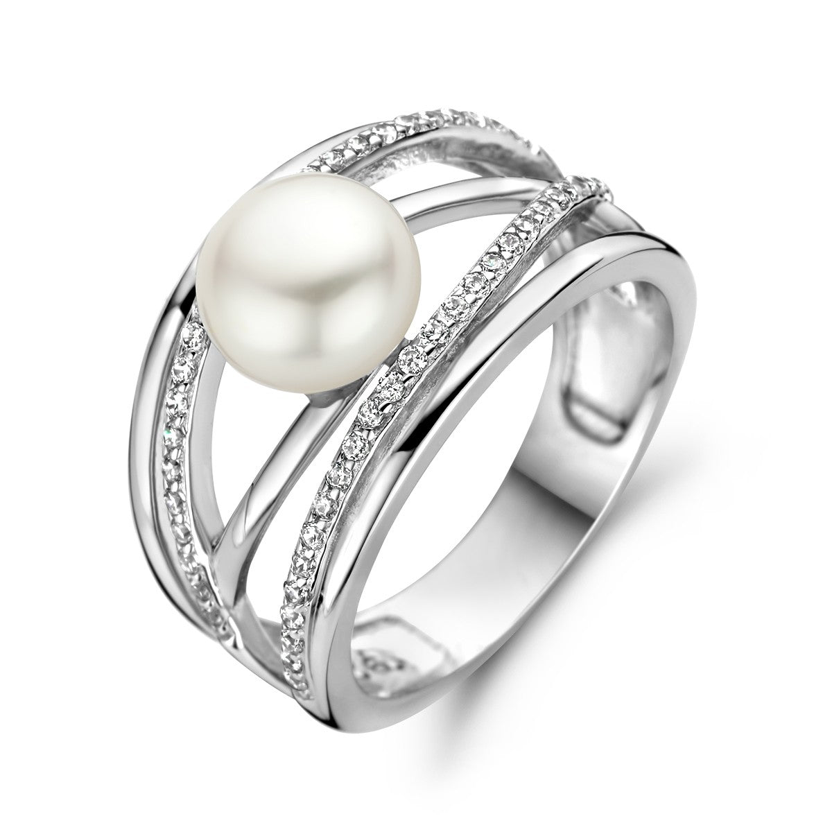 Gerhodineerd Zilver Ring Parel 1336774 - PansiteNederland.nl