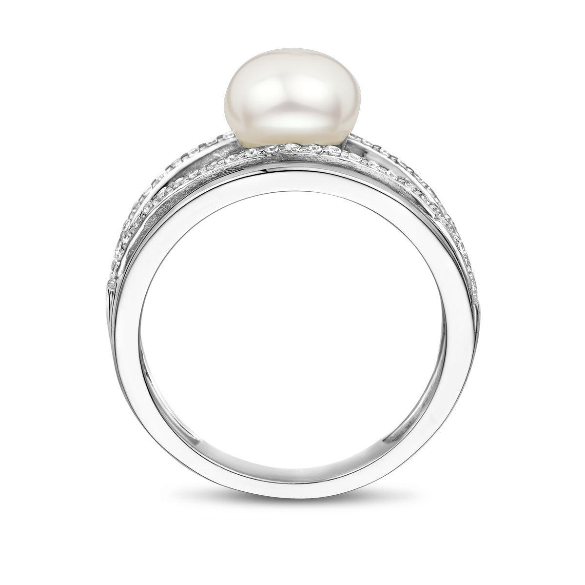 Gerhodineerd Zilver Ring Parel 1336774 - PansiteNederland.nl