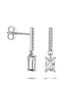 Zilver Gerhodineerd Oorhangers Zirkonia 1336797 - PansiteNederland.nl