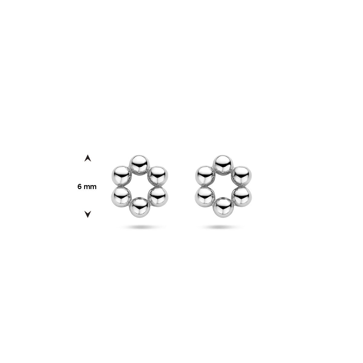 Zilver Gerhodineerd Oorknoppen Bolletjes 1336855 - PansiteNederland.nl