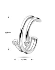 Zilver Gerhodineerd Earcuff Zirkonia 1336897 - PansiteNederland.nl