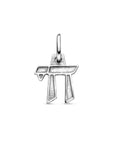 zilver gerhodineerd hanger chai teken 1336900 - PansiteNederland.nl