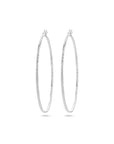 Zilver Gerhodineerd Oorringen 1,5 MM Ronde Buis Gediamanteerd 1336916 - PansiteNederland.nl