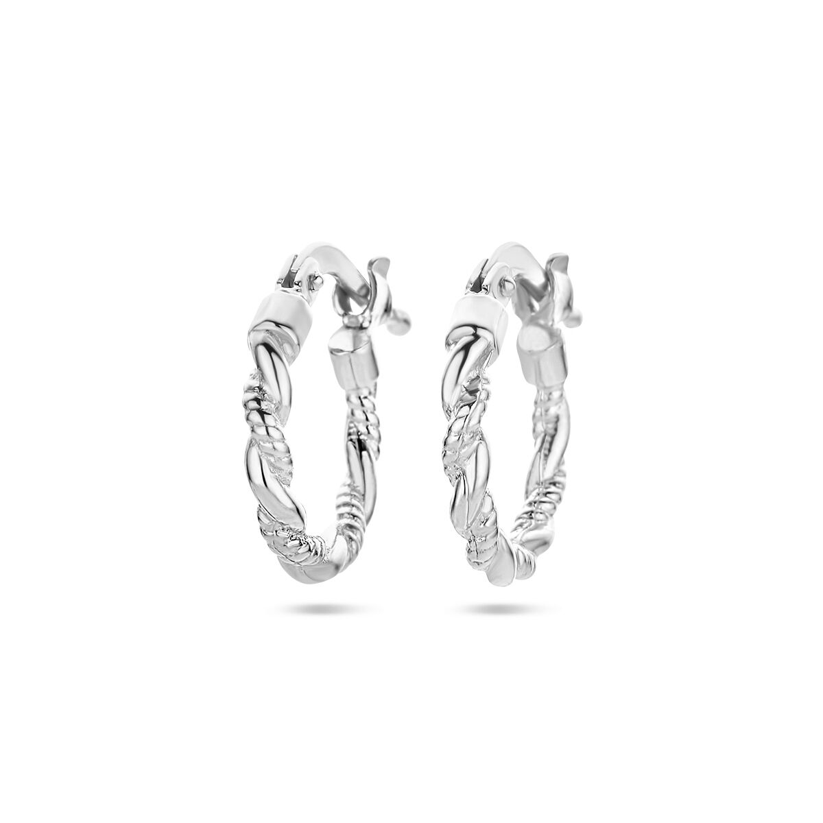 Zilveren oorringen gedraaide buis - 2mm 1336922 - PansiteNederland.nl