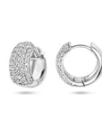 Zilver Gerhodineerd Klapoorringen Zirkonia 1336943 - PansiteNederland.nl