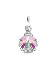 zilver gerhodineerd hanger lieveheersbeestje zirkonia 1336975 - PansiteNederland.nl