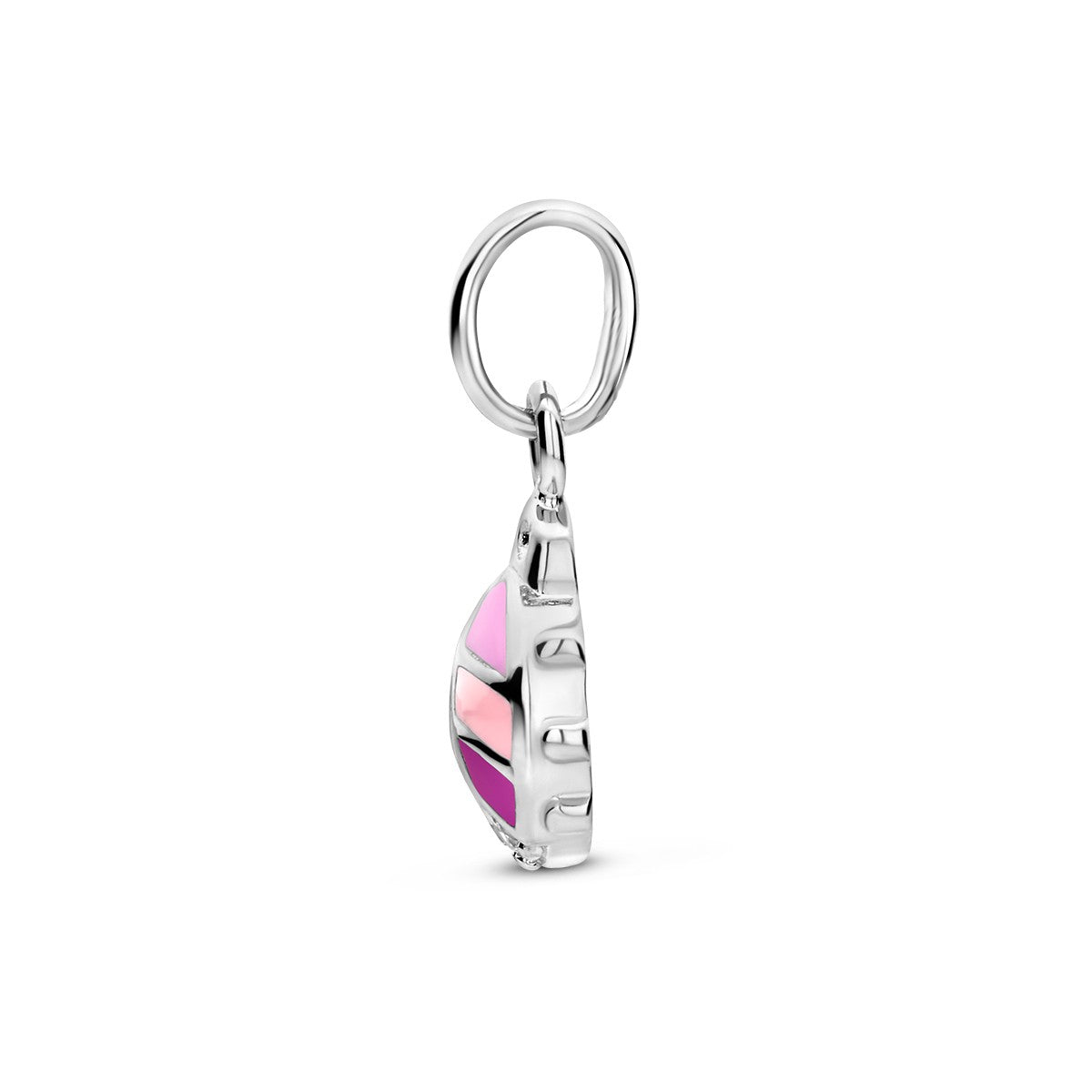 zilver gerhodineerd hanger lieveheersbeestje zirkonia 1336975 - PansiteNederland.nl