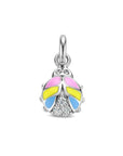 zilver gerhodineerd hanger lieveheersbeestje zirkonia 1336978 - PansiteNederland.nl