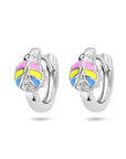 Zilver Gerhodineerd Klapoorringen Lieveheersbeestje Zirkonia 1336980 - PansiteNederland.nl