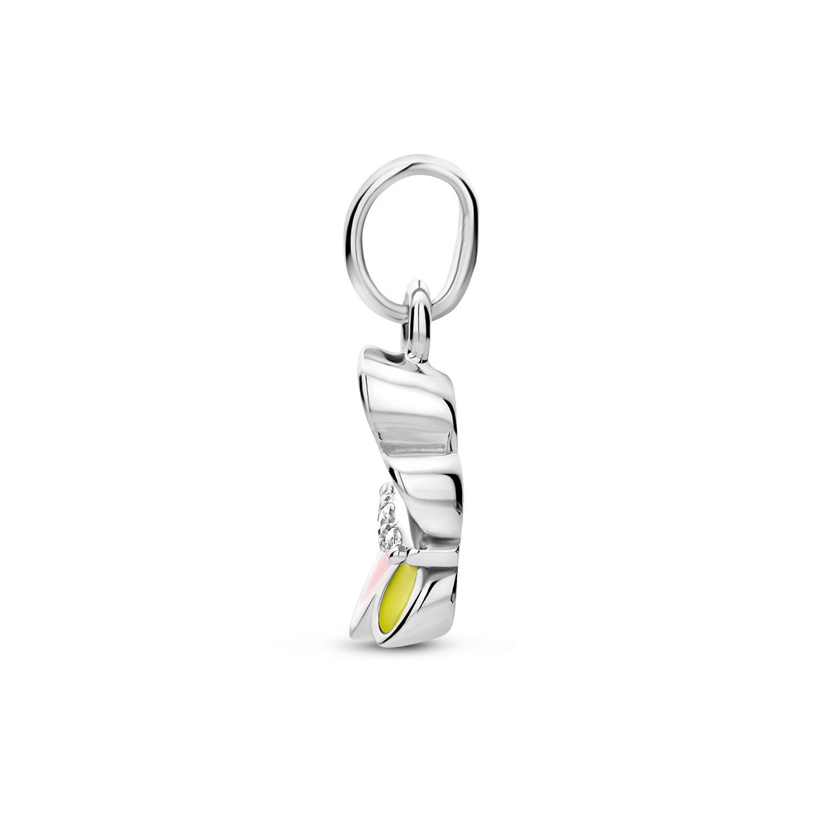 zilver gerhodineerd hanger vlinder zirkonia 1336981 - PansiteNederland.nl
