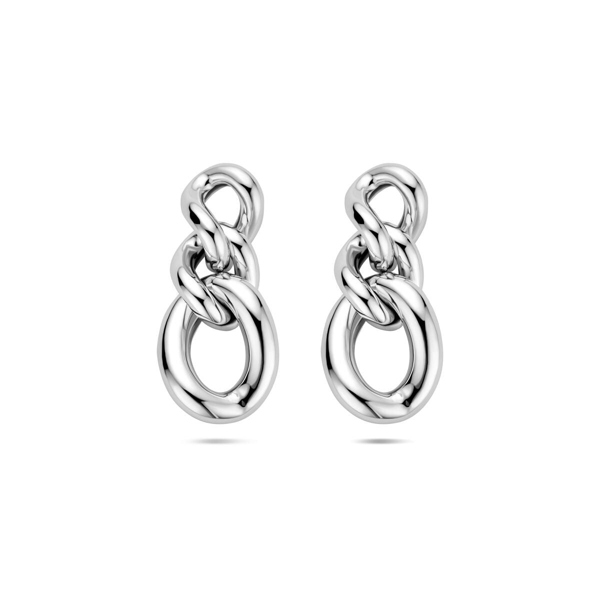 Zilver Gerhodineerd Oorhangers Schakel 1337025 - PansiteNederland.nl